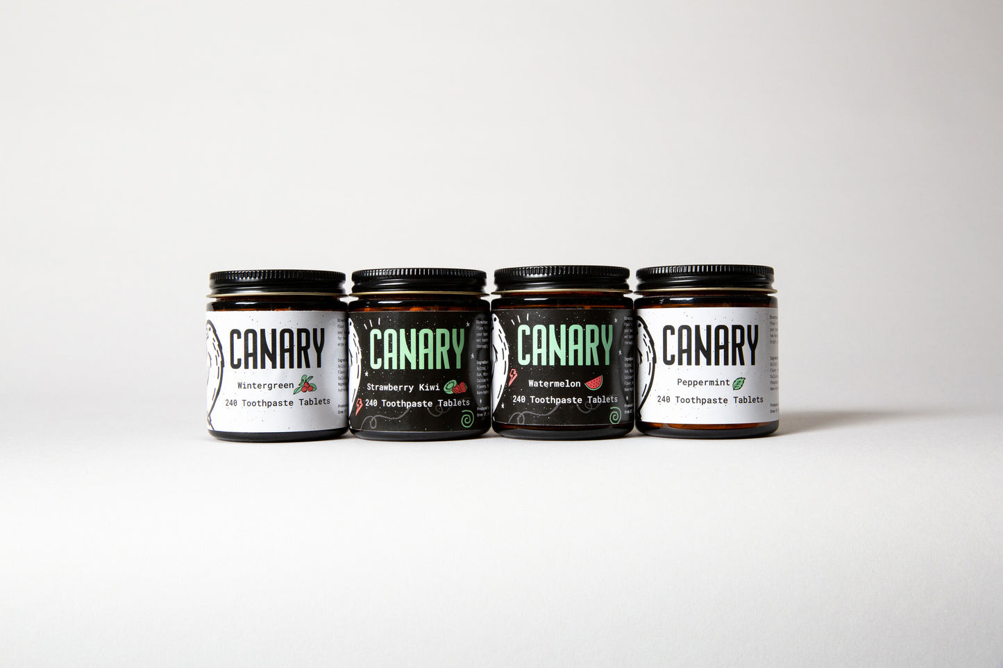 Bulk Empty Toothpaste Tablet Jars - 60ct capacity