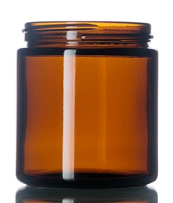 Image of Sustainable Toothpaste Jar 4 ounces in Amber.
