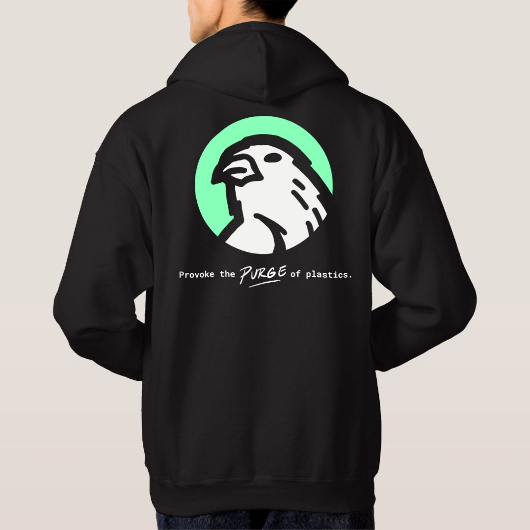 Canary Purge Plastic hoodie - black - back