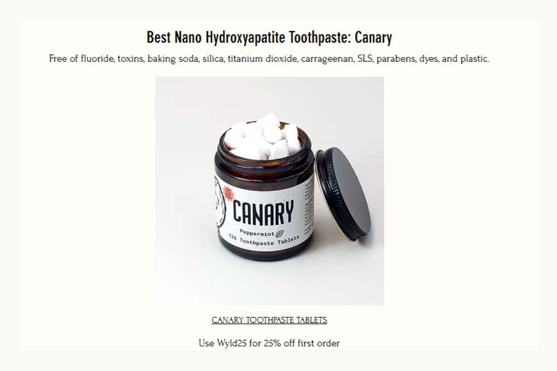 Canary Toothpaste Tablets honest review on Wyld One blog