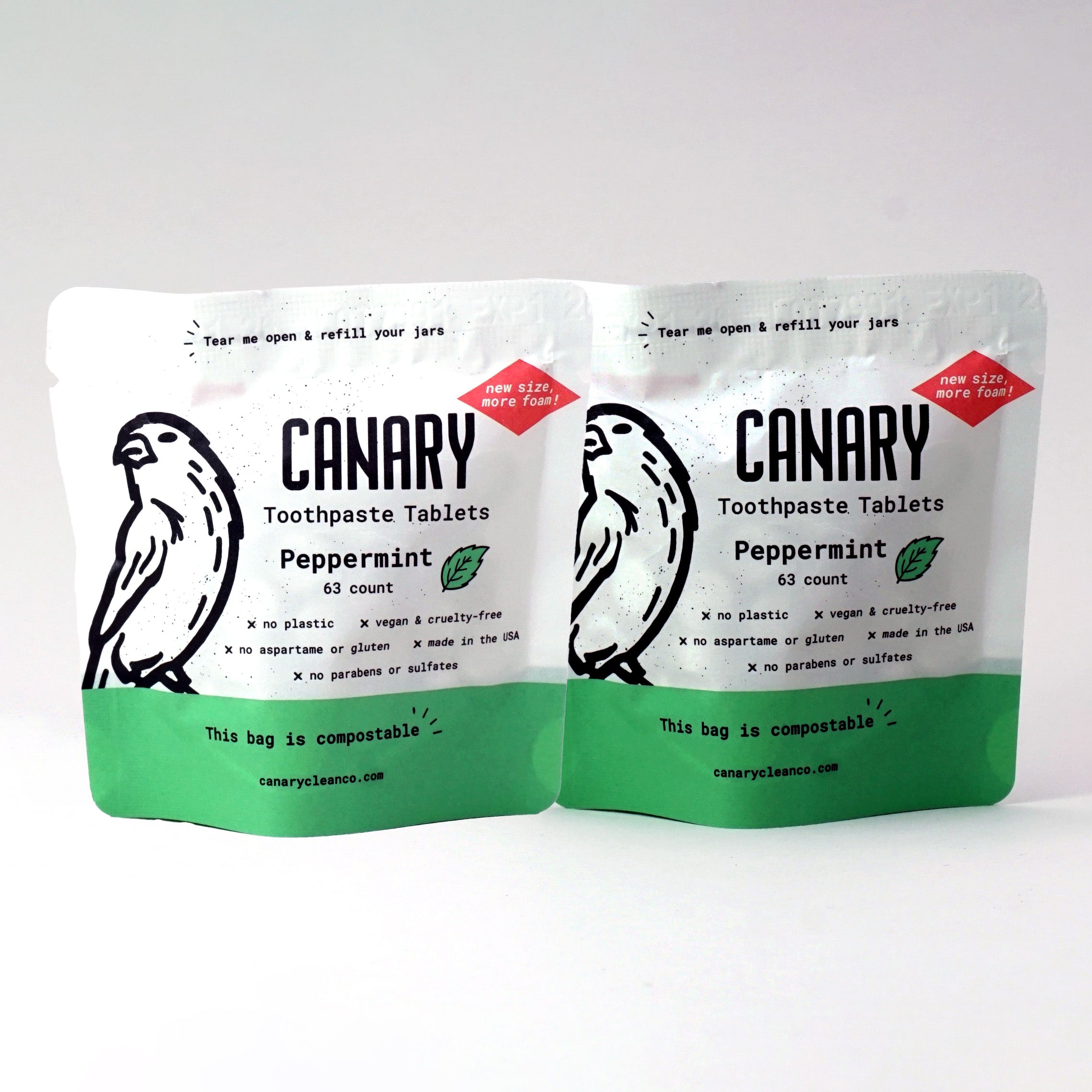 Peppermint Toothpaste Tablets – Canary