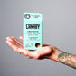 Fir Needle & Sage Concentrated Foaming Hand Soap. Front of the box in the palm of a hand. 12-count box. 