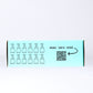 Fir Needle & Sage Concentrated Foaming Hand Soap. Side of the box showing 12 bottles and QR code. 12-count box. 