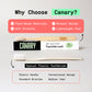 Canary plant based bamboo toothbrush with a us versus them comparison on why Canary bamboo toothbrushes are the better product
