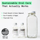 2 bottle of Canary Peppermint mouthwash concentrate, with eco-friendly benefits of product.