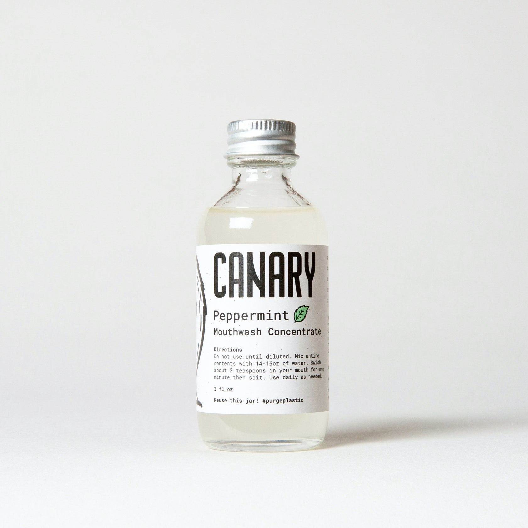 Canary Peppermint Mouthwash Concentrate 2 fluid ounces
